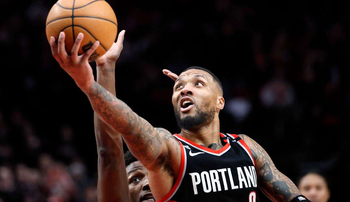 Damian Lillard war gegen die Houston Rockets in Gala-Form.