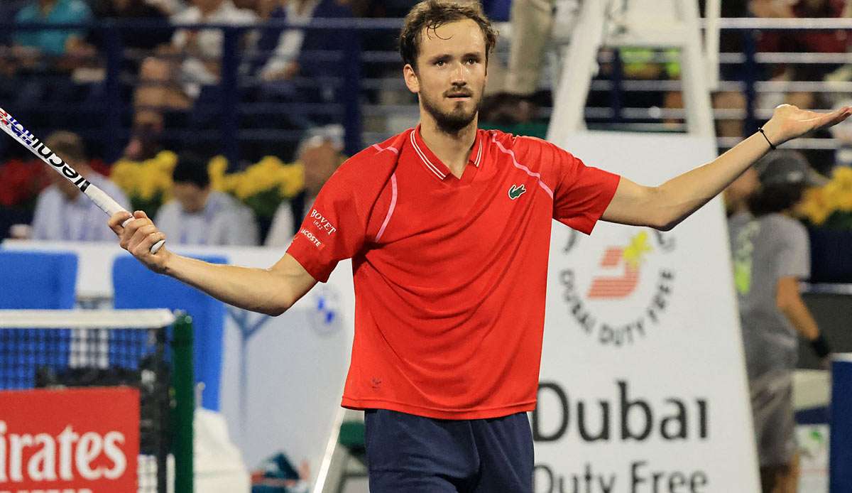 Daniil Medvedev am Samstag in Dubai.