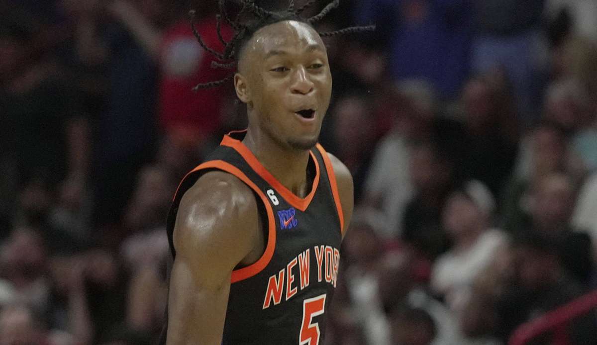 Immanuel Quickley erzielte 38 Punkte für die Knicks in Boston.
