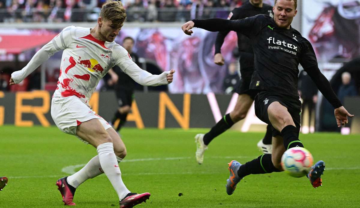 Timo Werner brachte Leipzig mit 1:0 in Führung.