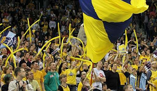 Die Fans von Alba Berlin hatten allen Grund zur Freude: Ihr Team besiegte Chorale Roanne