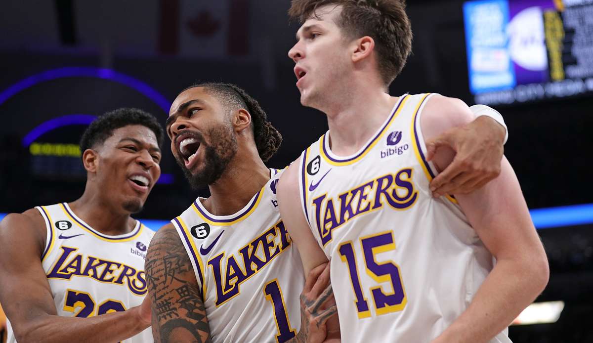 Die Los Angeles Lakers haben sich unter anderem mit Rui Hachimura und D'Angelo Russell verstärkt.
