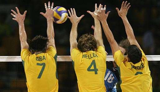 Die brasilianischen Volleyballer holten bei Olympia 2008 die Silbermedaille