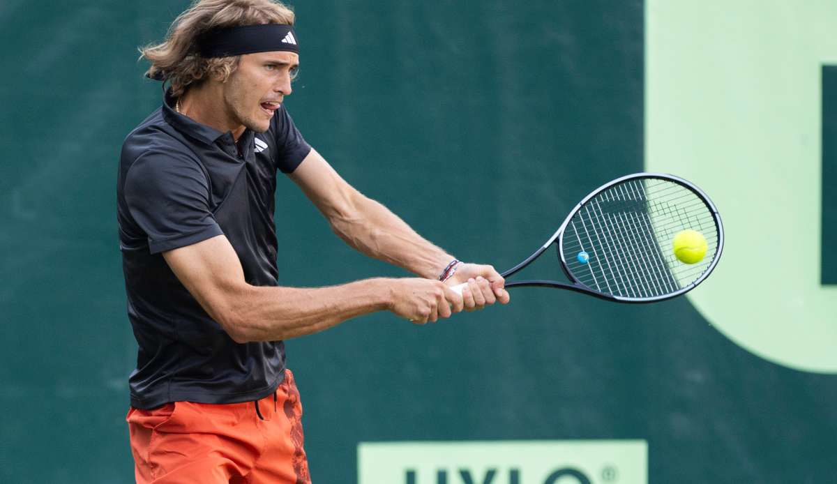 Auf der Erfolgswelle: Alexander Zverev steht beim ATP-Turnier in Halle im Viertelfinale.