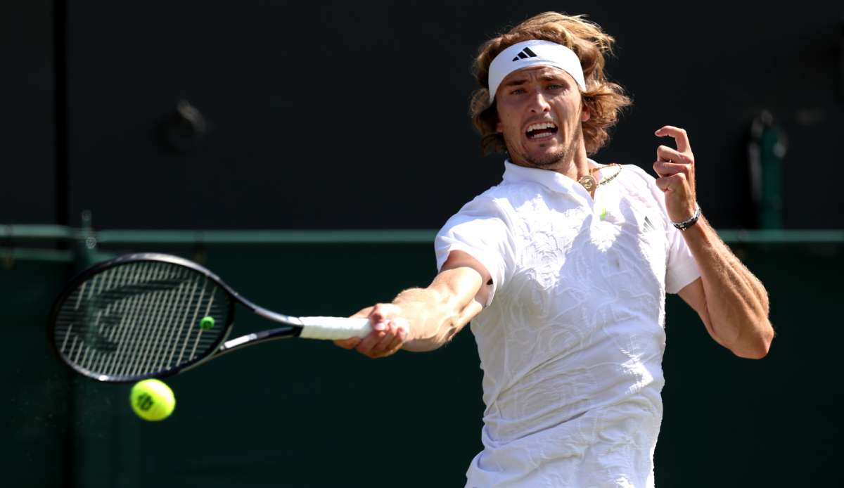 Alexander Zverev steht in der 3. Runde von Wimbledon.