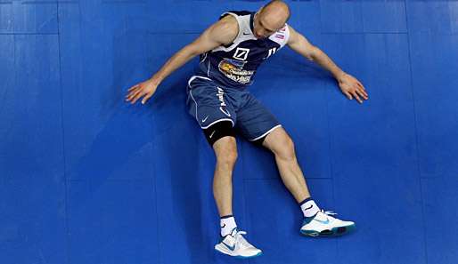 Pascal Roller und die Frankfurt Skyliners mussten sich den Brose Baskets geschlagen geben