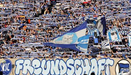 Die Fans der Hertha wollen den sechsten Sieg und die Tabellenführung