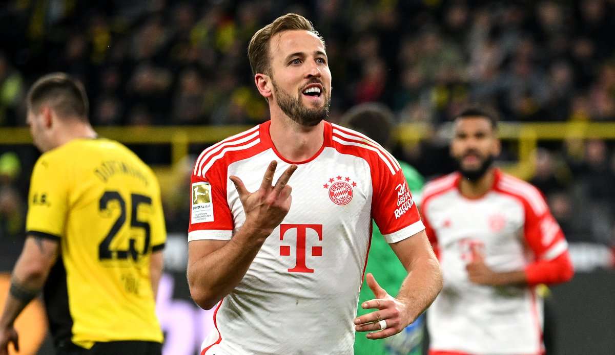 Der nächste Dreierpack: Harry Kane war in seinem ersten Spiel für den FC Bayern München gegen den BVB erneut überragend.