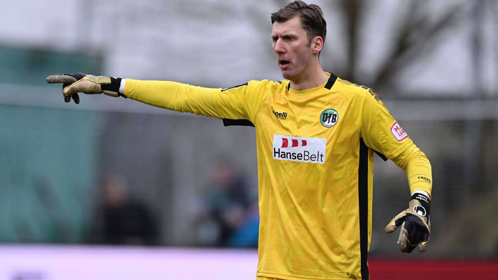 Philipp Klewin setht beim VfB Lübeck im Tor.