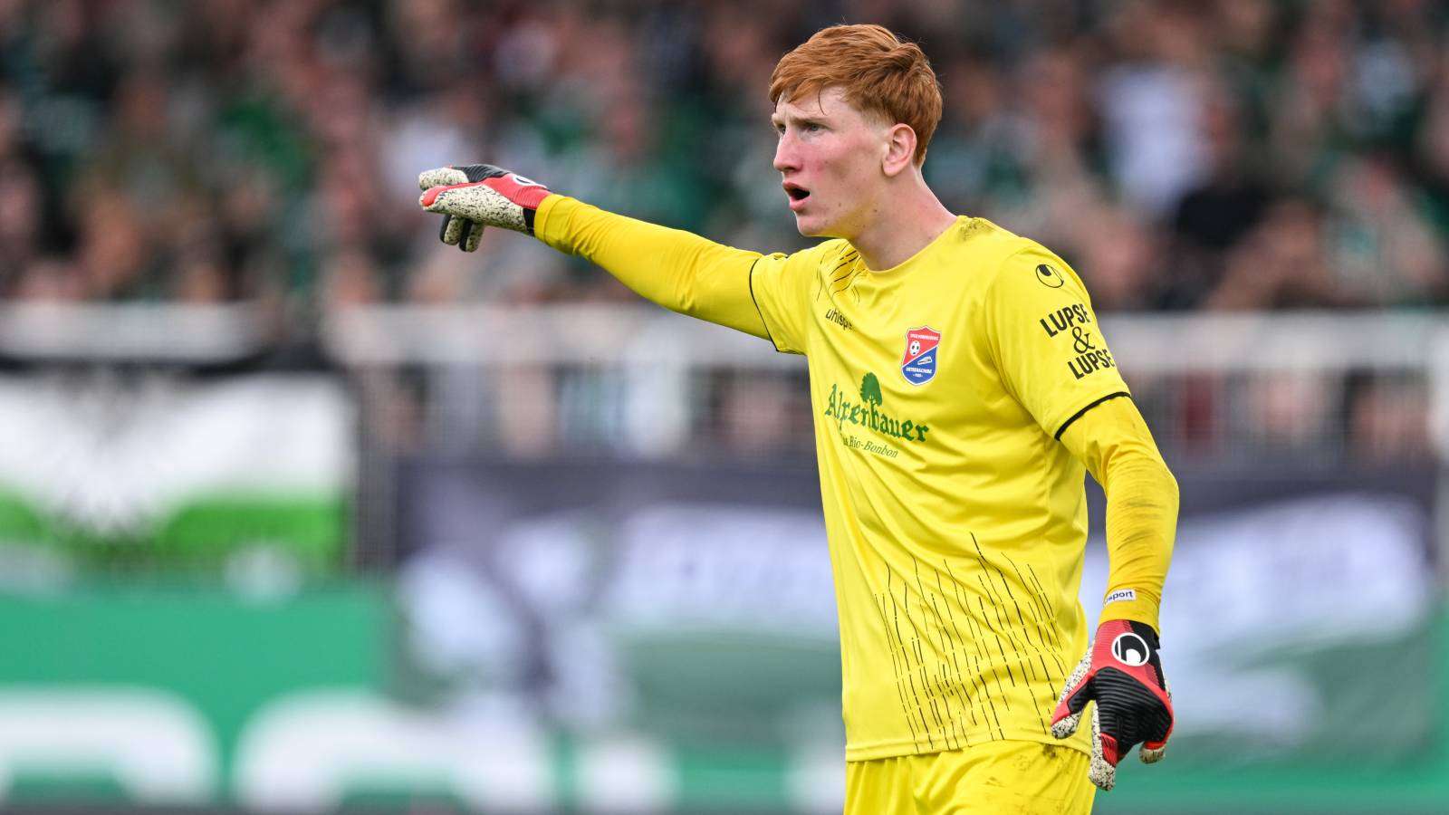 U17-Weltmeister Konstantin Heide steht bei der SpVgg Unterhaching im Tor.