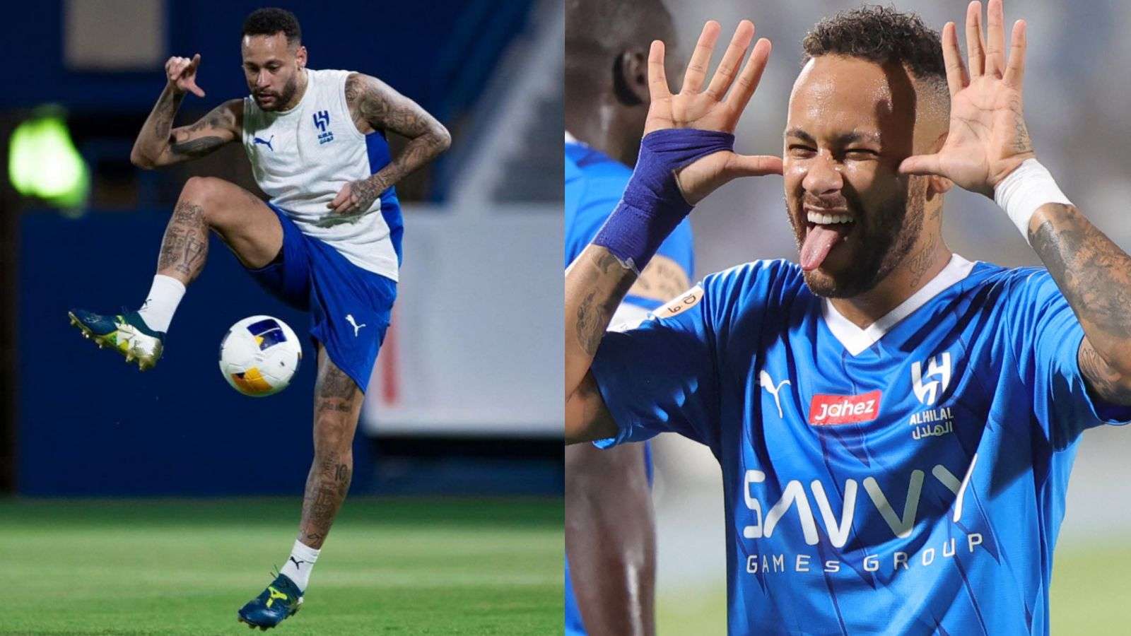 Neymar Al-Hilal training 2024