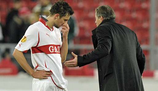Coach Jens Keller (r.) muss gegen die Roten Teufel auf Zdravko Kuzmanovic verzichten