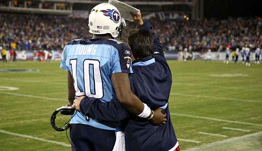 Jeff Fisher und Vince Young: Ein Bild aus glücklichen Tagen