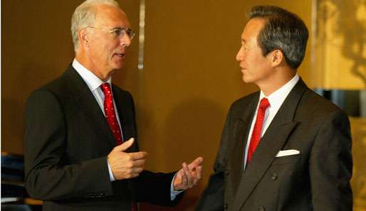 Chung Mong Joon (r.) ist seit 1994 Exekutivmitglied der FIFA