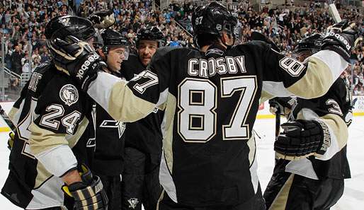Pens-Superstar Sidney Crosby ist auf Kurs 71 Tore und 137 Scorerpunkte...