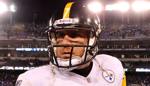 Steelers-Quarterback Ben Roethlisberger hat in dieser Saison in 8 Spielen 13 TD-Pässe geworfen 