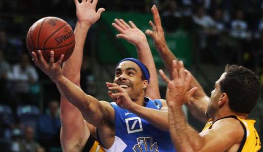 DaShaun Wood (M.) setzte sich mit den Frankfurt Skyliners gegen Hagen durch