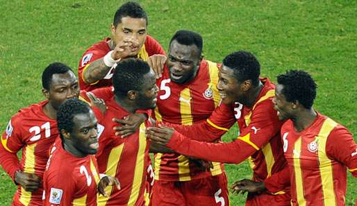 Ghana erreichte bei der WM 2010 in Südafrika das Viertelfinale, schied dort gegen Uruguay aus