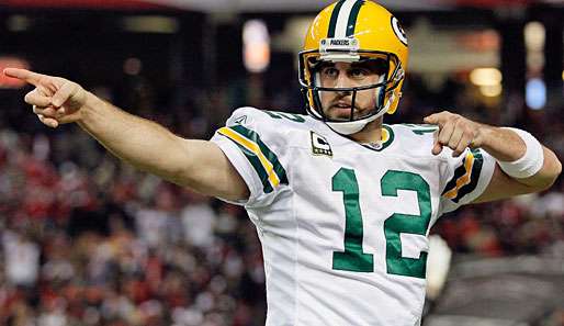 Aaron Rodgers führte die Green Bay Packers zum klaren Sieg gegen die Atlanta Falcons