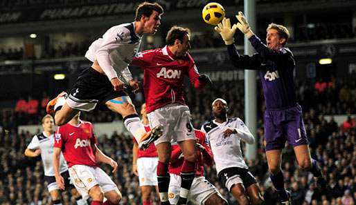 Stets Herr der Lage: Manchester Uniteds Keeper Edwin van der Sar
