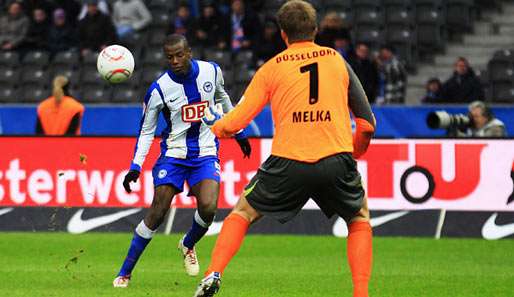 Herthas Adrian Ramos traf beim 4:2 gegen Düsseldorf am 19. Spieltag gleich zweimal