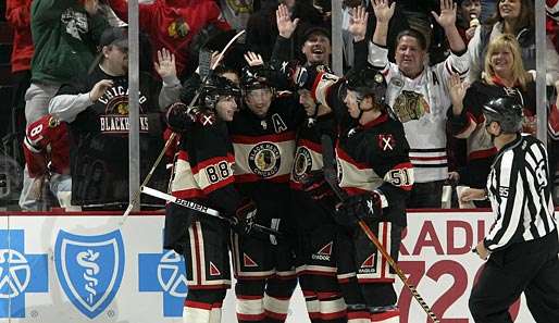 Die Chicago Blackhawks und ihre Fans hatten im Dritten reichlich Grund zum jubeln