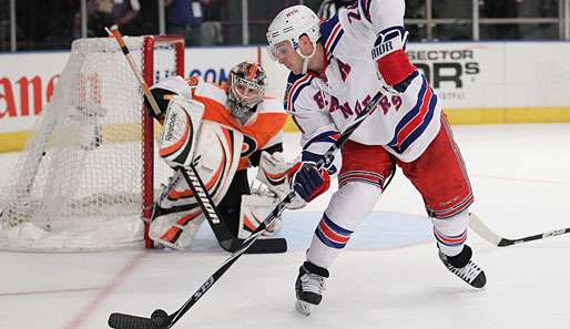 Mit seinen fünf Scorerpunkten besiegte Rangers-Flügel Ryan Callahan die Flyers im Alleingang