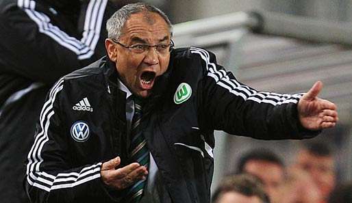 Felix Magath: züruck in Wolfsburg und gleich wieder in seinem Element