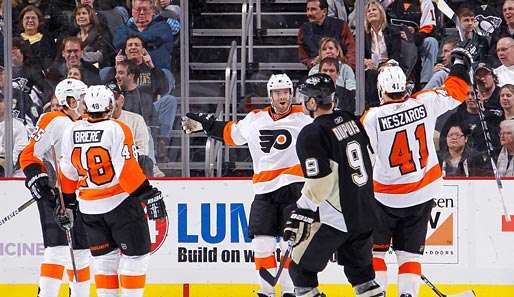 Die Flyers bauten ihren Vorsprung auf die Penguins auf vier Punkte aus 
