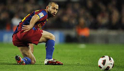 Barcelonas Javier Mascherano steht angeblich auf dem Zettel des AS Rom