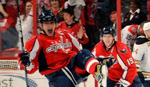 Caps-Superstar Alexander Owetschkin erzielte in der Overtime seinen 30. Saisontreffer