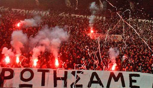 PAOK Saloniki wurde nach Fanausschreitungen gegen AEK Athen zu einer Rekordstrafe verurteilt