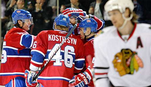 Die Montreal Canadiens konnten gegen die Chicago Blackhawks jubeln