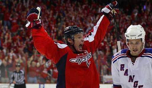 Alexander Semin schoss die Capitals in der Overtime zum Sieg in Spiel 1