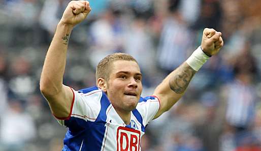 Pierre-Michel Lasogga traf doppelt für die Hertha
