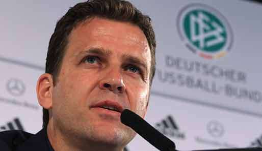 Oliver Bierhoff freut sich den Fans in Bremen wieder einen attraktiven Gegner zu präsentieren