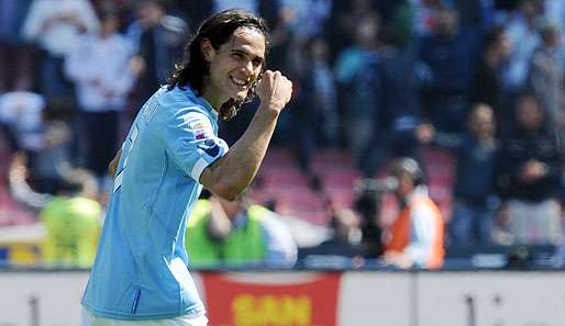 Hat seinen Vertrag in Neapel bis 2016 verlängert: Edinson Cavani