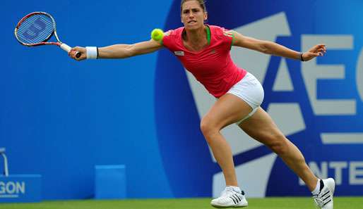 Wegen anhaltenden Regens wurde auch das Spiel von Andrea Petkovic verlegt