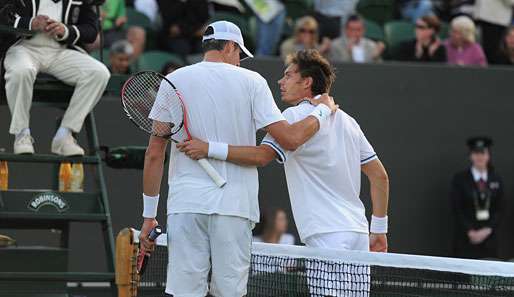 John Isner gewann wie im Vorjahr gegen Nicolas Mahut - dieses Mal nur schneller