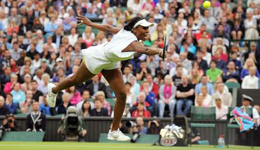 Sie musste sich ordentlich strecken, aber am Ende hat es für Venus Williams doch gereicht