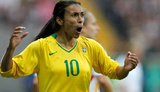 Brasiliens Marta war die überragende Spielerin der WM 2007, unterlag Deutschland aber im Finale