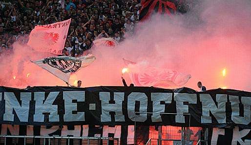 Sorgten erneut für negative Schlagzeilen: die Fans von Eintracht Frankfurt