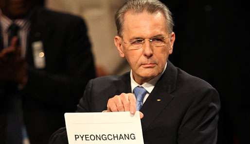 Rogge präsentiert das Wahlergebnis: Pyeongchang. Nordkorea will jetzt Co-Ausrichter werden