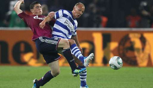 Im DFP-Pokalfinale besiegten Kyriakos Papadopoulos (l.) und Co. den MSV Duisburg mit 5:0