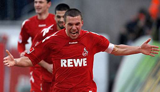Lukas Podolski brachte den 1. FC Köln im Testspiel gegen Panathinaikos Athen in Führung