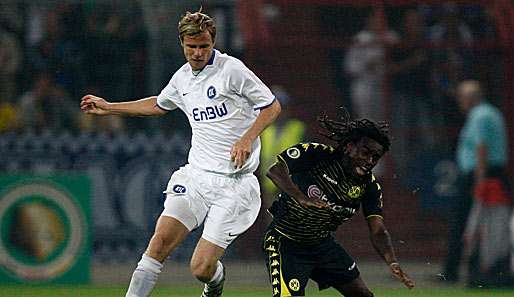 Marco Engelhardt (l.) spielt momentan beim englischen Zweitligisten Peterborough United vor