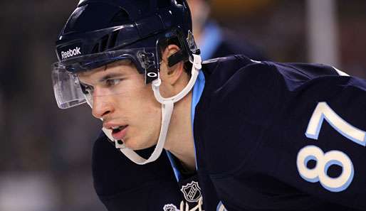 Sidney Crosby hat in seiner Karriere in 412 Spielen 572 Scorerpunkte erzielt 