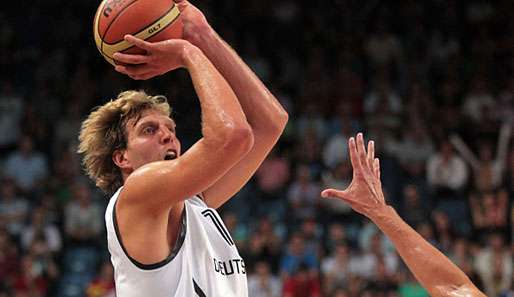 Dirk Nowitzki stand beim deutlichen Sieg gegen Bosnien-Herzegowina nur 16 Minuten auf dem Parkett