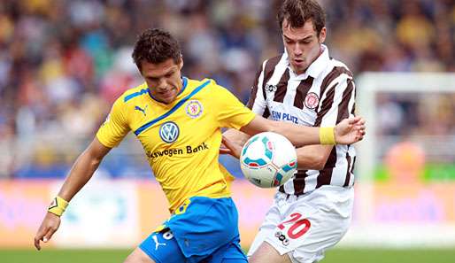 Eintracht Braunschweig brachte St. Pauli die erste Niederlage in dieser Saison bei