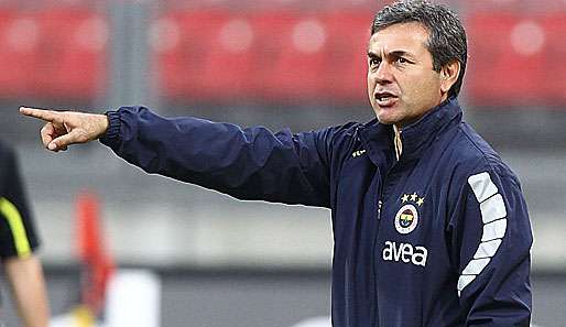 Fenerbahce-Coach Aykut Kocaman und sein Team darf nicht an der Champions League teilnehmen 